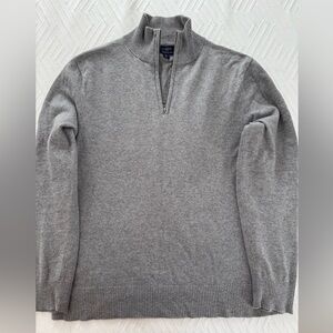 J. Crew Men's Gray Zip-Up Sweater